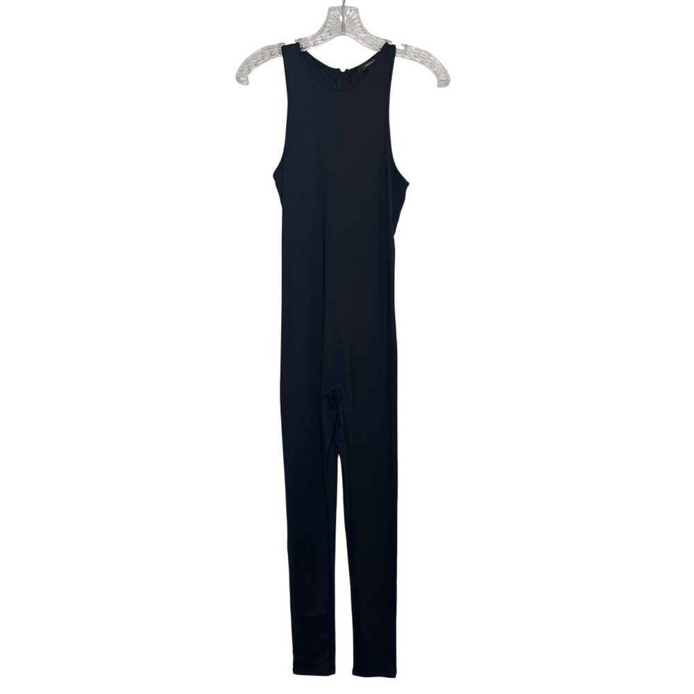 Forever 21 Sleeveless Jumpsuit Womens Small Black Zipper New